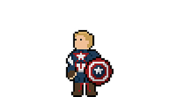 Captain America Pixel Art, captain-america, pixel, art, artist, artwork, digital-art, superheroes, behance HD wallpaper