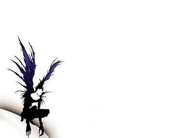 Death Note, white, black, devil, angel, paper, dark, demon, death, shinigami, ryuk, note HD wallpaper