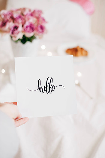 Words, Inscription, Calligraphy, Hello HD phone wallpaper
