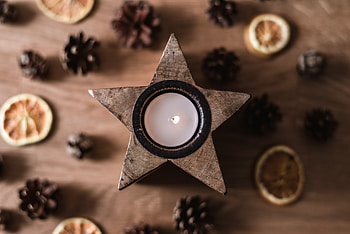 Christmas, decorations, holiday, celebration, candle HD wallpaper
