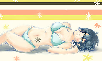anime, persona, bikini, girl, naoto, 4shirogane HD wallpaper