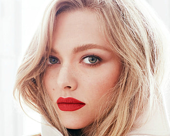 Amanda Seyfried, blonde, red, face, lips, girl, actress, woman HD wallpaper