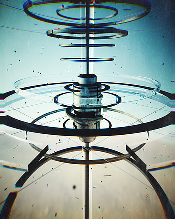 Abstract, Rings, 3D, Mechanism HD phone wallpaper