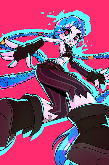 Jinx, magenta, Art HD phone wallpaper
