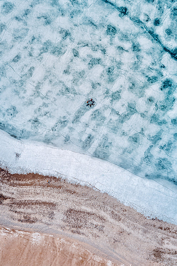 People, Nature, Ice, View From Above, Lake, Frozen HD phone wallpaper