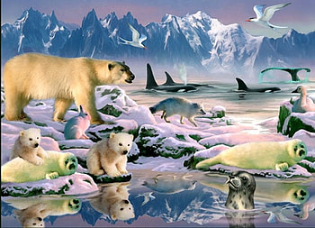 By Howard Robinson, animal, bear, painting, art, howard robinson HD wallpaper