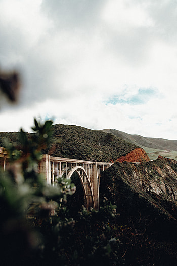 Nature, Mountains, Hills, Bridge, California, Monterey HD phone wallpaper