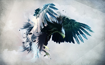 Eagle Art, eagle, artist, digital-art, birds HD wallpaper