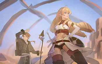 Rudeus Greyrat and Elinalise Dragonroad, Anime, Mushoku Tensei: Jobless Reincarnation, Rudeus Greyrat HD wallpaper