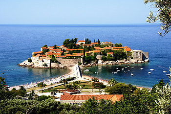 Sveti Stefan Montenegro, background HD wallpaper