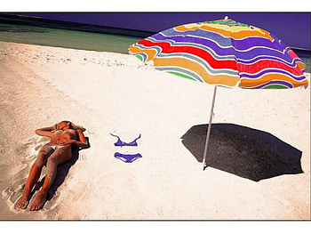 Sun Bath, on beach, cool HD wallpaper