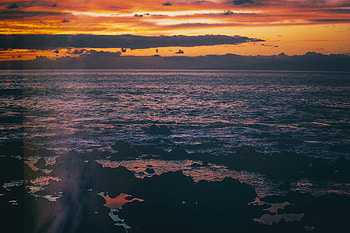 Sunset Sea Evening , sunset, sea, evening, nature HD wallpaper