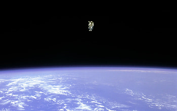 without a net, space, astronaut, orbit HD wallpaper