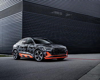 SUV, compact car, Audi e-tron HD wallpaper