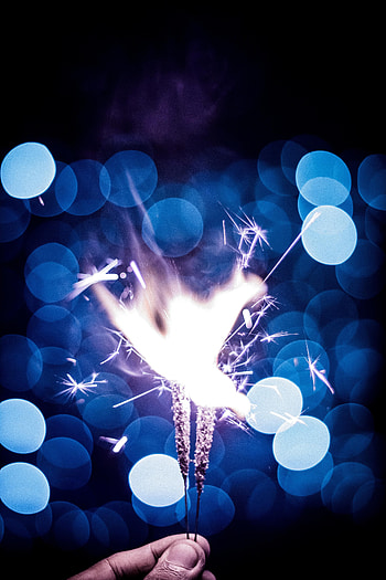Holidays, Glare, Hand, Bengal Lights, Sparklers HD phone wallpaper