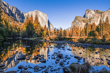 Mountains, Lake, Autumn, Stones, Trees HD wallpaper