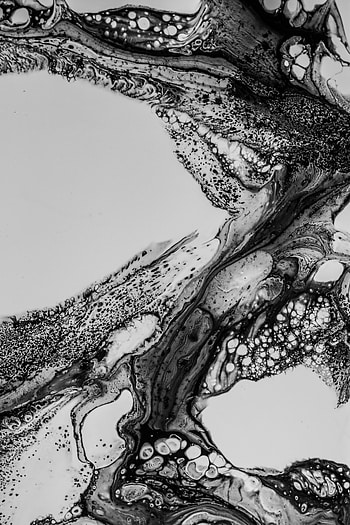 Abstract, Divorces, Texture, Liquid, Stains, Spots, Bw, Chb HD phone wallpaper