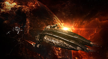 EVE Online, Sci-fi game, Spaceship space, Dual monitor HD wallpaper