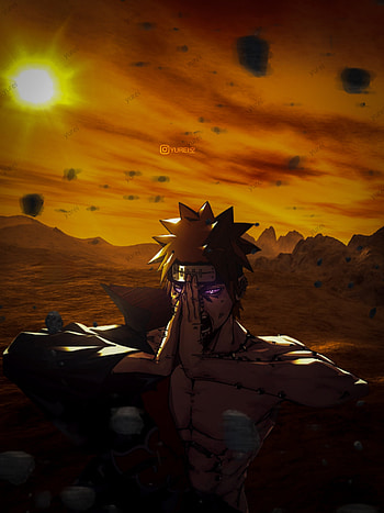 Yahiko Pain, cloud, naruto, sky, akatsuki, shinratensei, axr, anime HD phone wallpaper