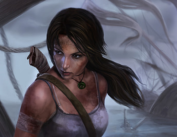 Lara Croft Tomb Raider Art Girl, lara-croft, tomb-raider, games, fantasy-girls HD wallpaper