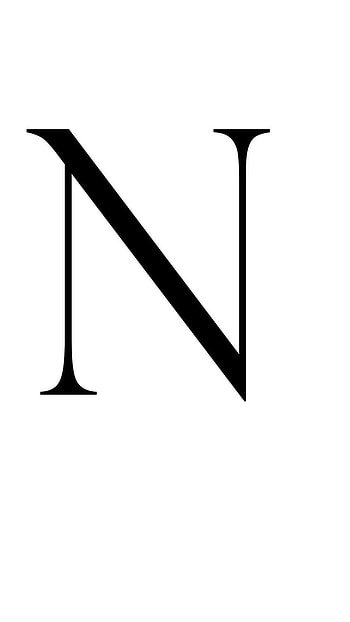 N Letter, N Single Letter, N Logo, Simple N Letter HD phone wallpaper