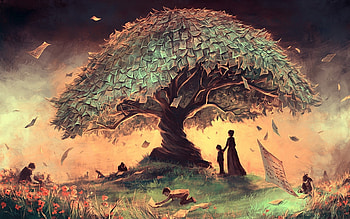 Landscape, Fantasy, Tree HD wallpaper