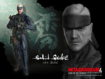 Metal Gear Solid 4- Solid Snake(old snake), video games, metal gear solid HD wallpaper