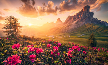 Dreamy Mountain Scape, , windows HD wallpaper