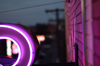 Neon, Lilac, Violet, Miscellanea, Miscellaneous, Form, Backlight, Illumination, Purple HD wallpaper