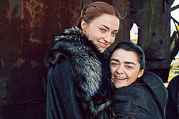 Arya Stark And Sansa Stark Game Of Thrones Season 7, arya-stark, sansa-stark, game-of-thrones-season-7, game-of-thrones, tv-shows HD wallpaper