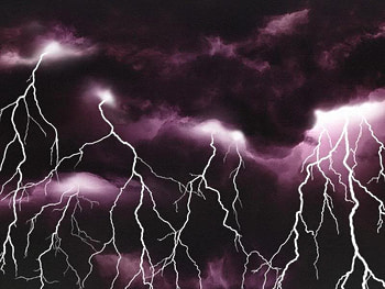 Snap Crackle Pop, night, rods, clouds, lightning HD wallpaper