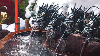 Water, Dragons, Fountain, Miscellanea, Miscellaneous HD wallpaper
