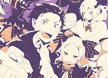 Subaru Natsuki, Anime, Re:zero Starting Life In Another World, Beatrice (Re:zero), Halloween HD wallpaper