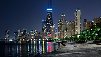 Downtown, Chicago Skyline HD wallpaper
