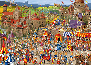 Bunny battles, bunny, francois ruyer, fantasy, art, battle, army, tent, rabbit HD wallpaper