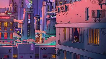 District 12, cyberpunk, scifi, artist, artwork, digital-art HD wallpaper