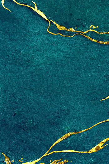 premium of Blue and gold marble textured background 931740. Textured background, Marble texture, Gold marble, Turquoise and Gold HD phone wallpaper