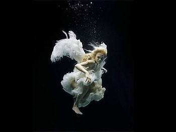 Girl under Water, cool HD wallpaper