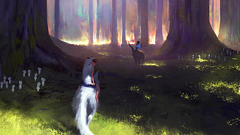 Studio Ghibli, Anime, Princess Mononoke HD wallpaper