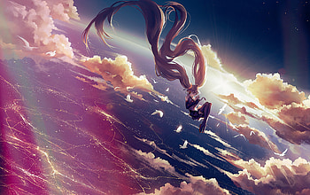 Hatsune Miku Vocaloid Float , hatsune-miku, vocaloid, anime, anime-girl, artist, artwork, digital-art HD wallpaper