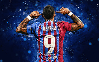 Memphis Depay, memphis, barcelona, la liga, depay, barca, football HD wallpaper