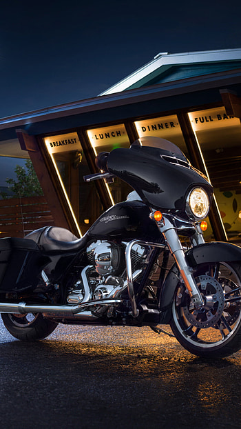 Harley-Davidson Touring Street Glide, Classic beauty, Touring excellence, resolution delight HD phone wallpaper