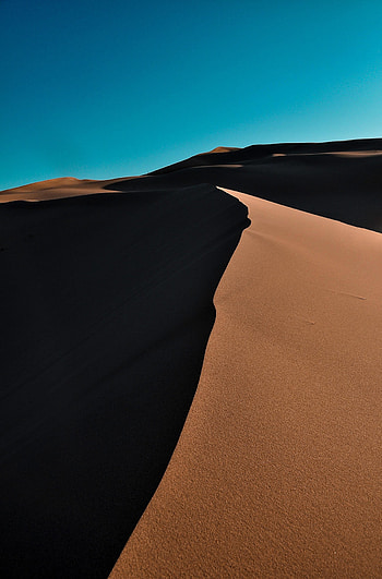 Nature, Sand, Desert, Wavy, Dunes, Links HD phone wallpaper