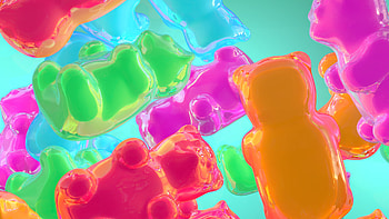 Gummy Bears, 3D art, Edible sculptures, Playful and colorful HD wallpaper