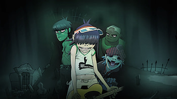 Gorillaz , Stunning visuals, High definition, Music-inspired artwork HD wallpaper