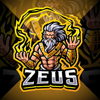 Zeus, Esports mascot design, Powerful logo, Striking visuals HD phone wallpaper