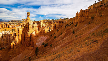 Clouds sunlight sky, Bryce Canyon, USA, Dual monitor resolution HD wallpaper