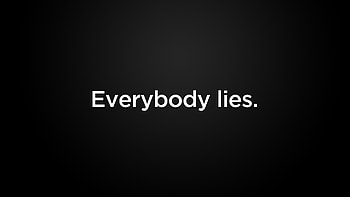 Everybody lies, quotes, typography, black background, gradient HD wallpaper