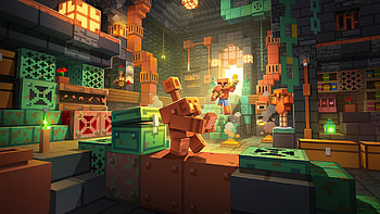 Minecraft Quad — Golem's Treasure Workshop, video game, Minecraft HD wallpaper