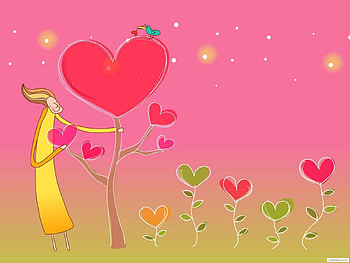 Abstract, Hearts, Love, Valentine's Day HD wallpaper